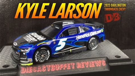 2023 Kyle Larson Darlington Throwback Chevy Camaro Diecastbuffet Nascar