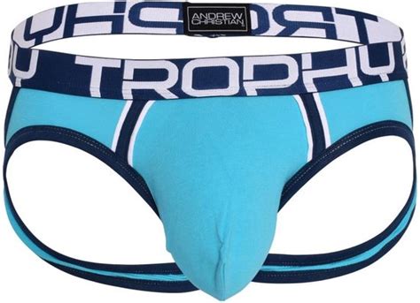 Andrew Christian TROPHY BOY Comfort Jock Aqua MAAT M Heren