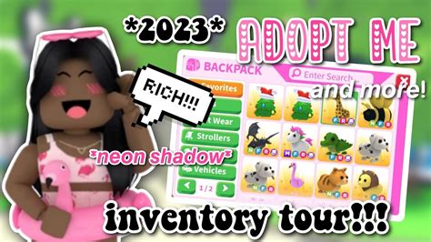 Rich Adopt Me Inventory Tour Neon Shadow More Youtube