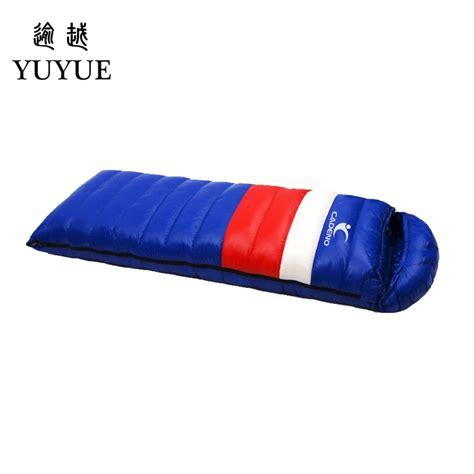 Outdoor camping equipment sleeping bag adult for tourist tent waterproof nylon survival sleeping ...