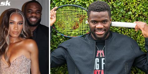 Frances Tiafoe poses with girlfriend at Vogue World Runway event