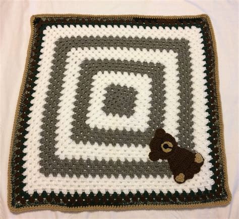 Crochet Baby Bear Blanket Crochet Teddy Bear Blanket - Etsy