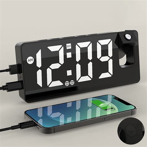 Tusihei Clearance Sales Digital Alarm Clock for Bedrooms, Large Numbers ...