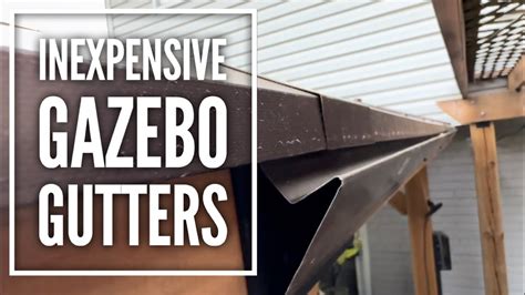 Inexpensive Mini Gutter System for Gazebo - YouTube