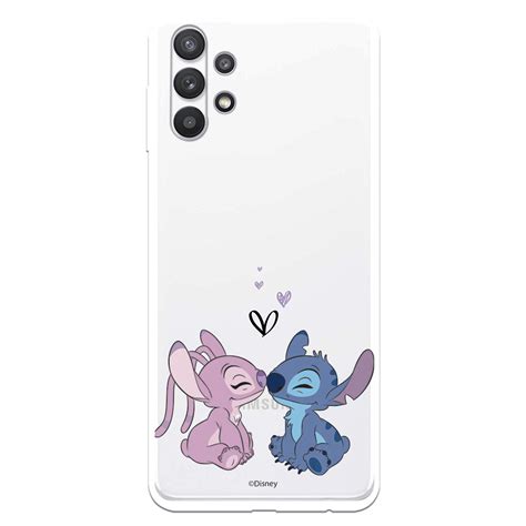 Official Disney Angel And Stitch Kiss Samsung Galaxy A32 5g Case Lilo