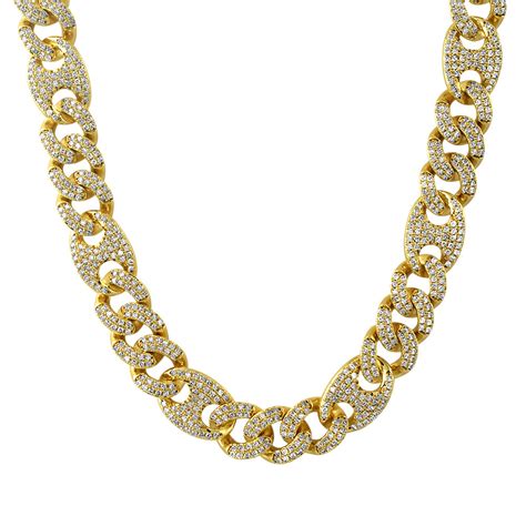 Deluxe Iced Out Diamond Cuban Chain Jewelryfresh