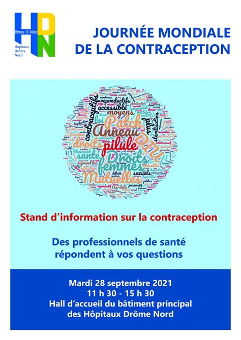 Journée Mondiale De La Contraception HÔpitaux DrÔme Nord