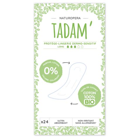 Tadam Protège lingerie long Protections féminine Lalla Nature