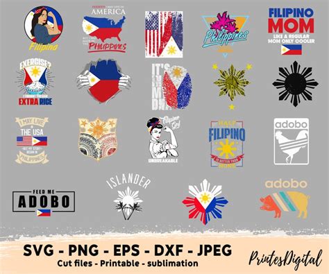 Filipino Svg Bundle Filipino Png Filipina Svg Philippines Etsy