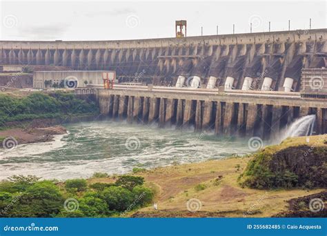 Foz Do Iguacu, Brazil: Itaipu Hydroelectric Power Plant Dam and Turbines Editorial Image - Image ...