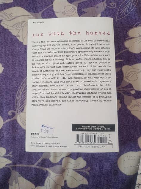 Run With The Hunted Charles Bukowski Reader A By