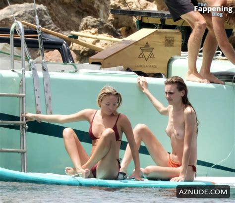 Lila Grace Moss Sexy Spotted Showing Off Her Hot Bikini Body In Ibiza AZNude