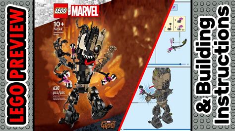 PREVIEW 76249 LEGO MARVEL Venomised Groot Building Instructions