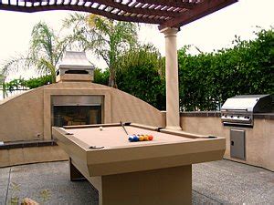 An Outdoor Pool Table Keeps The Fun Outside