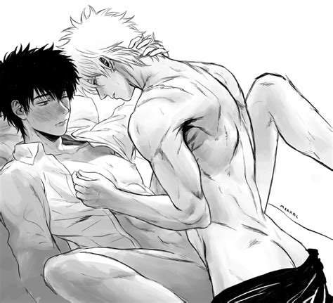 Rule 34 2boys Anal Anal Sex Back Muscles Blush Bottomless Butt Crack Gay Gintama Gintoki