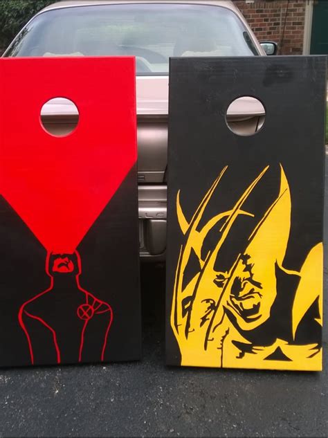 My Wife Made These Awesome Cornhole Boards [fan Art] Comicbooks