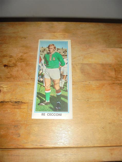 Figurina Gigante Fuori Raccolta Calciatori Panini Re Cecconi