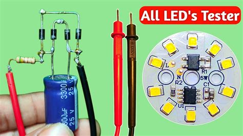 How To Make Led Tester Universal Led Tester Youtube