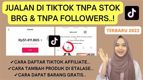 CARA JUALAN DI TIKTOK SHOP TANPA STOK BARANG DAN TANPA MINIMAL