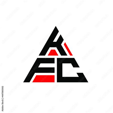 KFC triangle letter logo design with triangle shape. KFC triangle logo ...