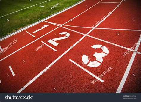 An Olympic Running Track Stock Photo 30932746 Shutterstock