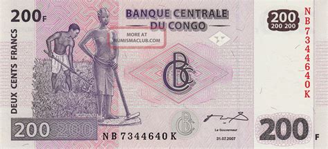 Banque Centrale Du Congo Congo Francs Gem Unc