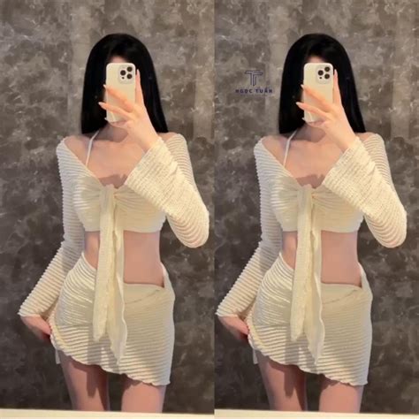 Set Bikini Đi biển Set 3 Món Nữ Chất Tằm Xốp Tôn Body Đệm Ngực Khoe Trọn Đường Cong Quyến Rũ