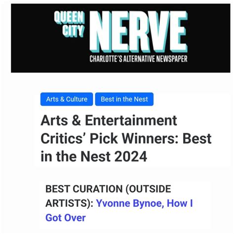 I'm honored to have won the CRITIC'S PICK award for curating the group