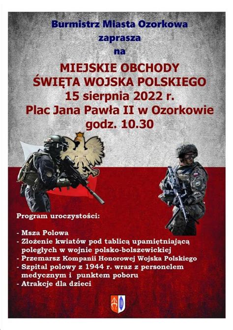 Miejskie Obchody Wi Ta Wojska Polskiego Ozork W Net