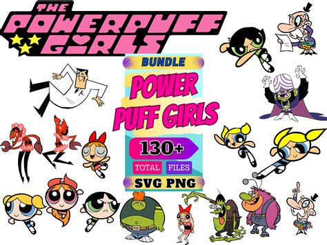 Powerpuff Girls Svg Bundle Powerpuff Svg Bundle Powerpuff Girls Png