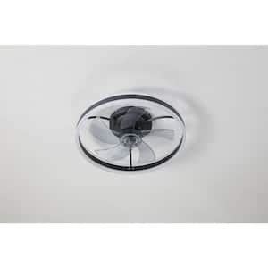 CIPACHO 23 1 In Indoor Black Ceiling Fan With 3 ABS Blades Remote