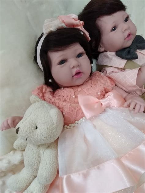 Casal Gemeos Reborn Bebe Menino Menina Elo Produtos Especiais