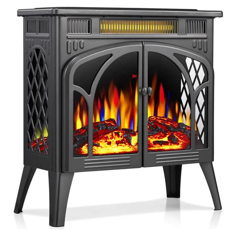 YUKOOL Electric Fireplace Heater, Freestanding Indoor Electric Fireplace Heater, Overheating ...