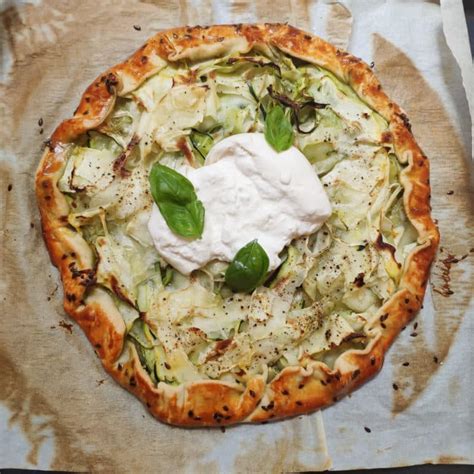 Tarte Rustique Courgettes Pesto Burrata Grignotine