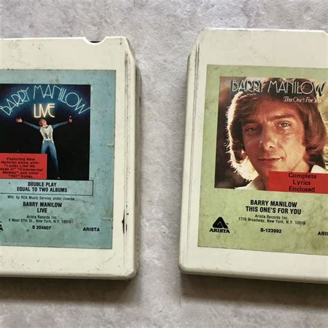 Original Barry Manilow Live Track Cartridge Live This Ones For