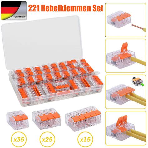 75tlg Für Wago Klemmen WegeKlemme Hebel 221 412 221 413 221 415