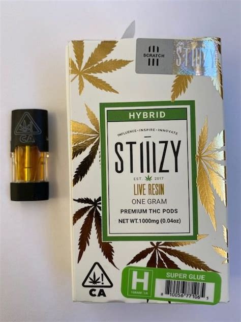 Stiiizy 1g Live Resin Pod Super Glue Firehouse Caregivers