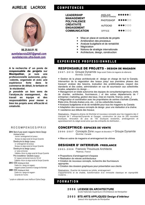 AurÉlie Lacroix Responsable De Projetsinfos Cv