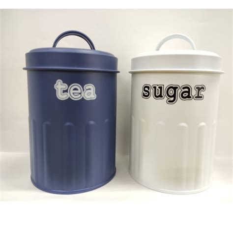 Porta Mantimentos Potes Latas Premium Sugar Tea Coffee Shopee Brasil