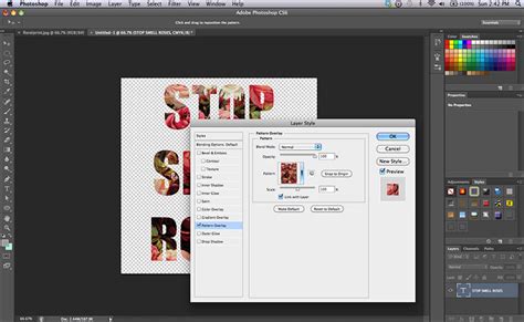 Photoshop Tutorial // Patterned Text - Why Don't You Make Me?