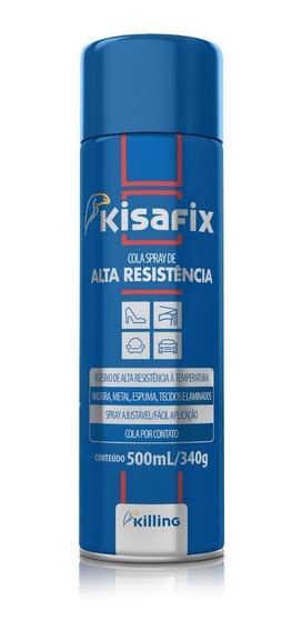 Cola Spray De Contato Alta Resist Ncia Aerosol Kisafix Mercadolivre