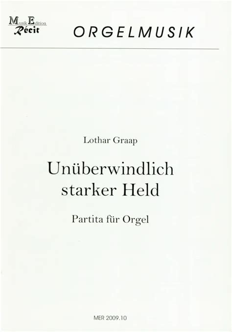 Partita über Unüberwindlich starker Held von Lothar Graap im