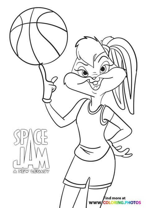 Space Jam Printable Coloring Pages Printable Templates