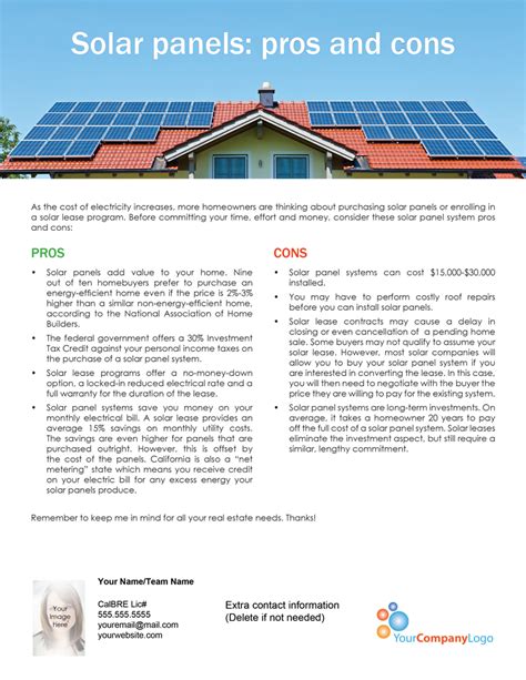 FARM: Solar panels: pros and cons | firsttuesday Journal