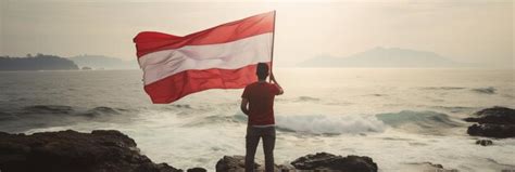 Premium AI Image | indonesia independence day flag