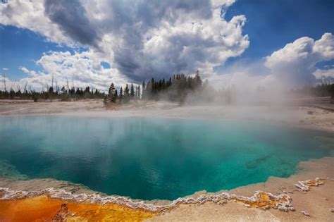 Premium Photo | Yellowstone park