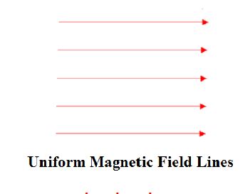 The magnetic field in a given region is uniform. Draw a diagram to ...