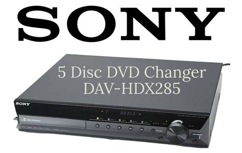 Sony DVD Player | DAV-HDX285 | 5 Disc DVD Changer | HDMI | Blu-Ray | No ...