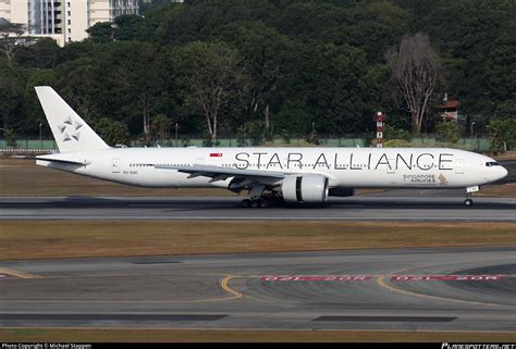 V Swi Singapore Airlines Boeing Er Photo By Michael Stappen