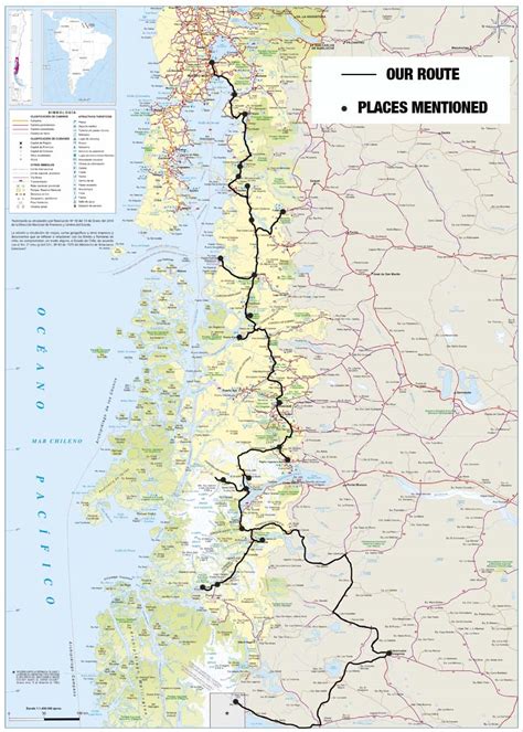 Carretera Austral Map